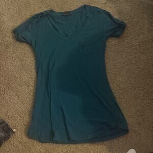Miss Chievous Teal V-Neck Short Sleeve Tee